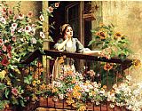 Daniel Ridgway Knight A Pensive Moment painting